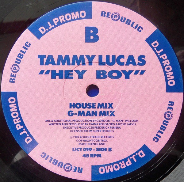 Tammy Lucas - Hey boy (Club Mix / House Mix / G Man Mix) 12" Vinyl