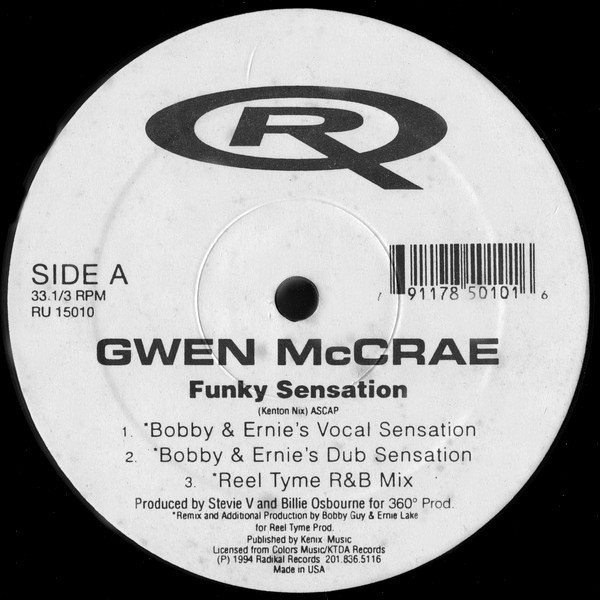 Gwen Mc Crae - Funky sensation (3 Reel Tyme Mixes /  2 Tinos Mixes) 12" Vinyl