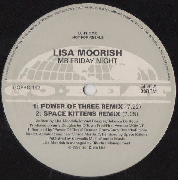 Lisa Moorish - Mr Friday night (Goodfellos Vocal mix / RnB mix / Power Of Three Remix / Space Kittens Remix) Promo