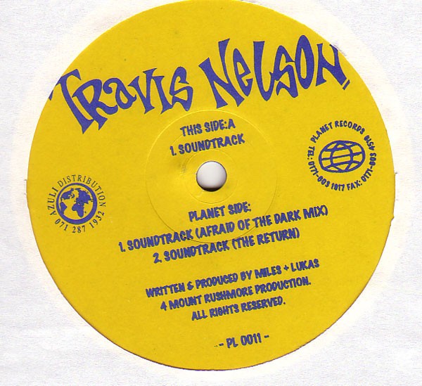 Travis Nelson - Soundtrack (Mount Rushmore mixes) 12" Vinyl Record