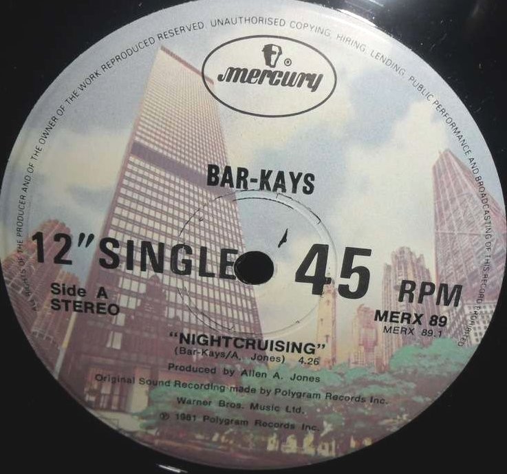 Barkays - Nightcruising (Full Length Version) / Hit and run (Full Length Version) Vinyl 12" Record