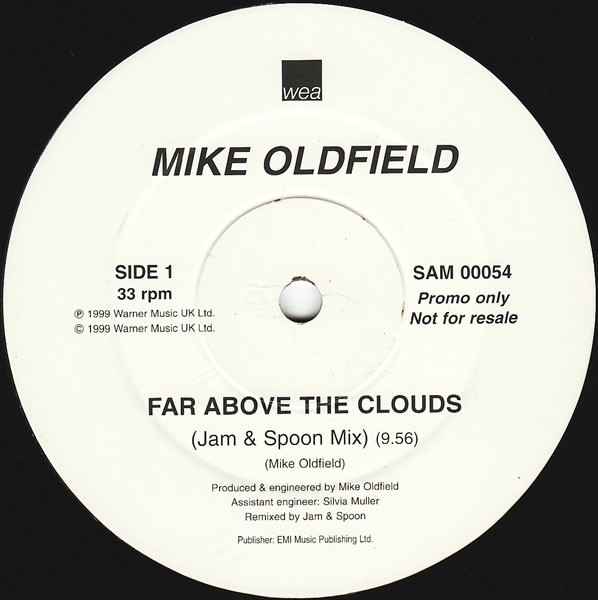Mike Oldfield - Far above the clouds (3 Jam & Spoon mixes / Timewriters remix) 2 x Vinyl Promo