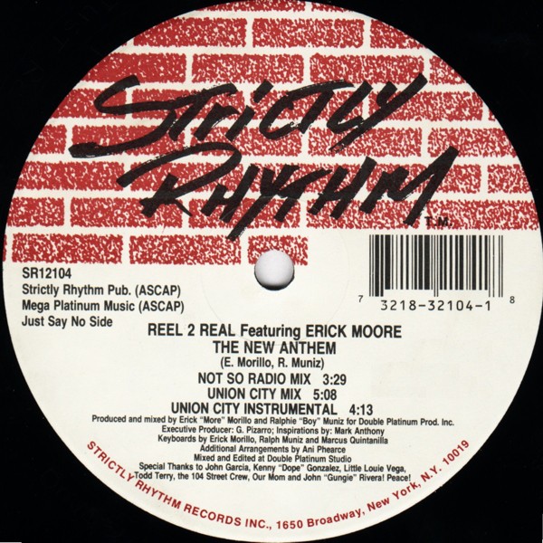 Reel 2 Real - The new anthem (Not So Radio mix / 2 Union City Mixes / 3 Funky Buddha Mixes) Vocal 12"