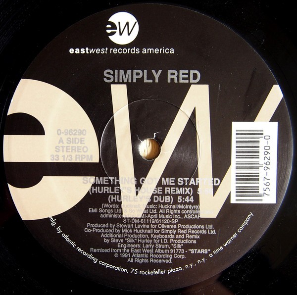Simply Red - Something got me started (Hurleys House Remix / Hurleys House Dub / E Smoove Late Night mix / Smoove Dub)