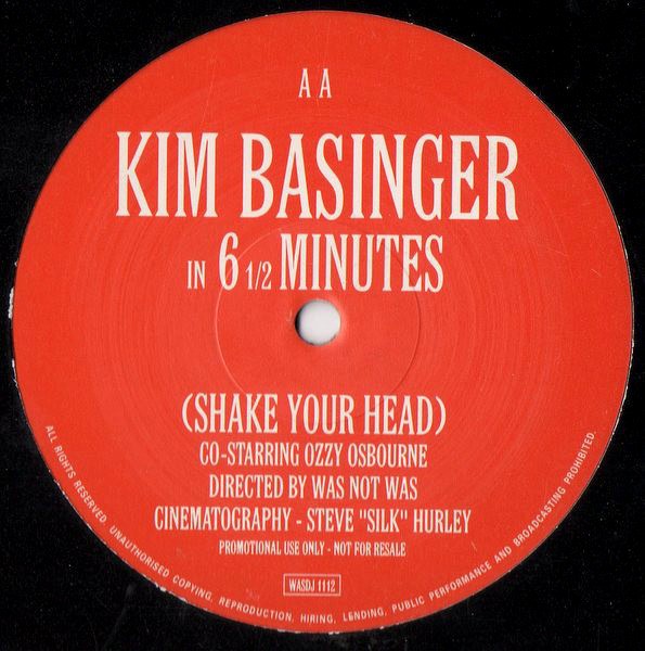 Kim Basinger feat Ozzy Osbourne - Shake your head (Steve Silk Hurley mix) Vinyl Promo