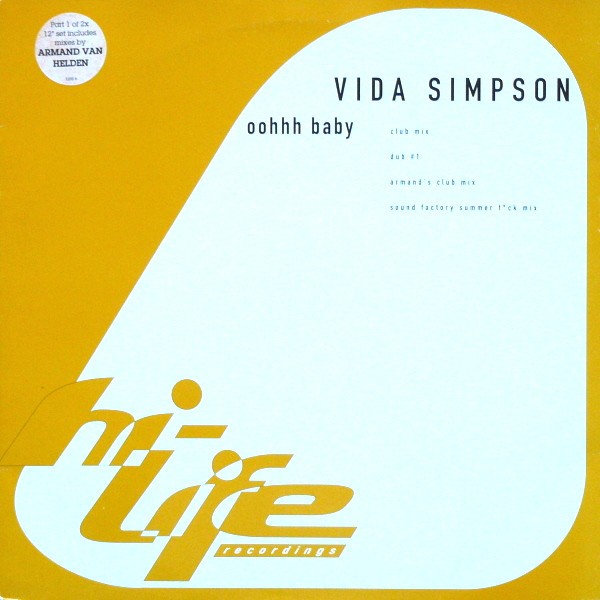 Vida Simpson - Oohhh baby (Club Mix / Dub Mix / 2 Armand Van Helden Mixes) Vinyl 12"