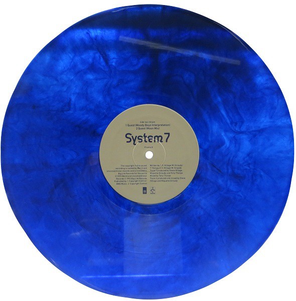 System 7 - Sinbad (7th Voyage Of Sinbad / Edit) )/ Quest (Moon Mix / Moody Boys Mix) Blue Vinyl Promo