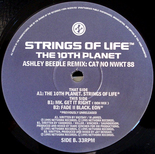 10th Planet - Strings Of Life (Ashley Beedle Remix) / MK - Get It Right / Fade II Black - Eon (Vinyl 12")