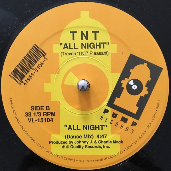 TNT - All night (3 Original mixes) Vinyl 12"