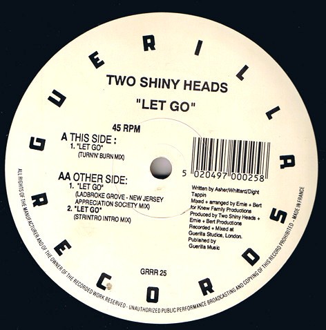 Two Shiny Heads - Lets go (3 mixes) Vinyl 12" Record