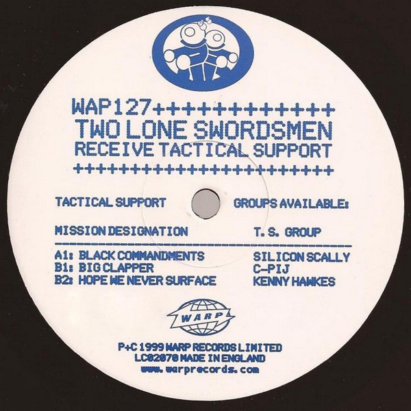 Two Lone Swordsmen - Receive tactical support EP feat Black commandments / Big clapper / Hope we never surface (Vinyl)