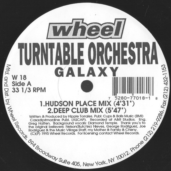 Turntable Orchestra - Galaxy (4 mixes) Vinyl 12" Record