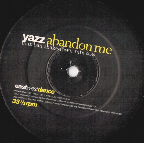 Yazz - Abandon me (Loving you) Urban Shakedown mix / Ramsey & Fen Remix (12" Vinyl Record Promo)