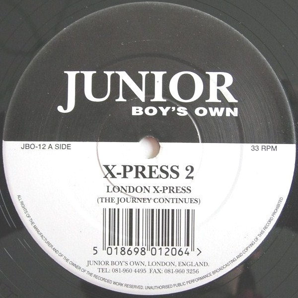 X Press 2 - London X Press (The Journey Continues / London Disco Dub / The Repriseapella) 12" Vinyl Record