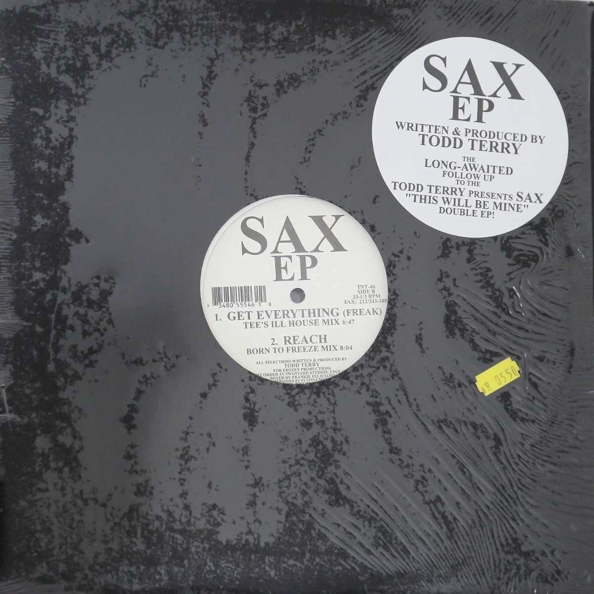 Todd Terry - Sax EP featuring Reach (2 mixes) / The music / Get everything (Vinyl 12" Record)