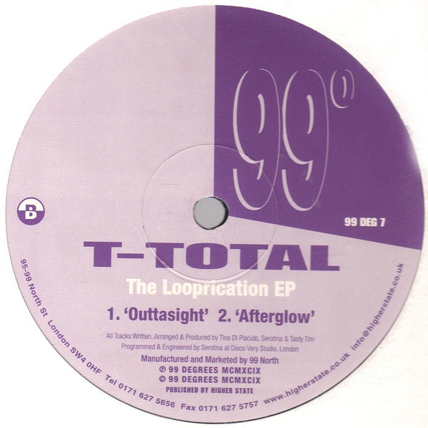 T Total - The Looprication EP featuring Afterglow / Outtasight / Get out of my house (Vinyl Promo)