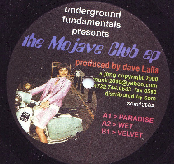 Underground Fundamentals - The Mojave Club EP featuring Paradise / Wet / Velvet (Vinyl 12")