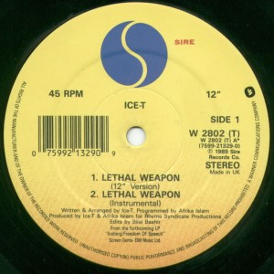 Ice T - Lethal weapon (2 mixes)/ Heartbeat (remix)