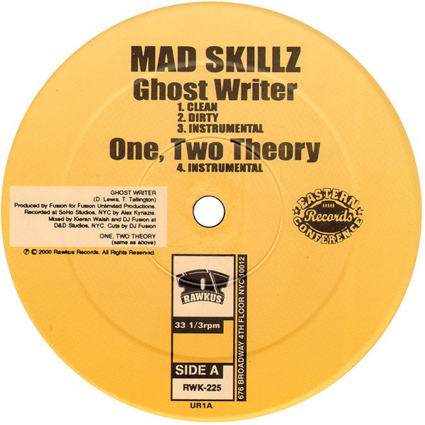 Mad Skillz - Ghost writer (Dirty Version / Clean Version / Instrumental) / Theory (Dirty Version / Clean Version / Instrumental)