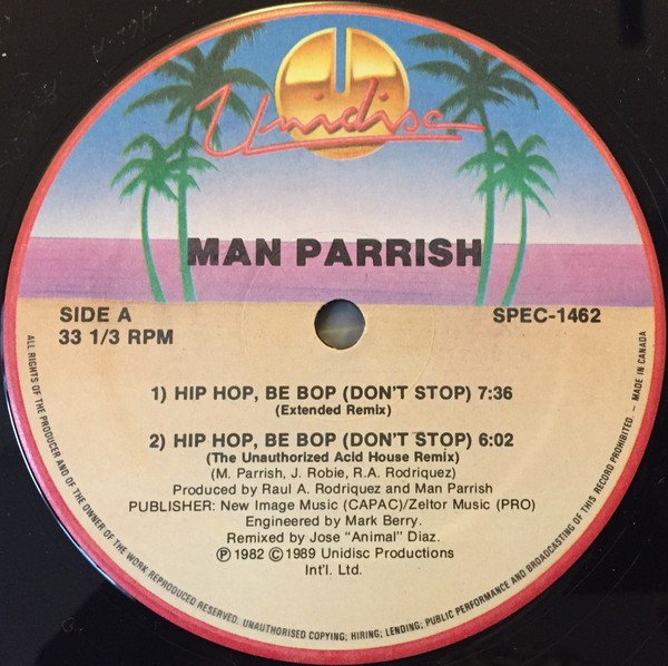 Man Parrish - Hip hop be bop dont stop (Original Extended Version / Remix Version) / Heatstroke (Original Version)