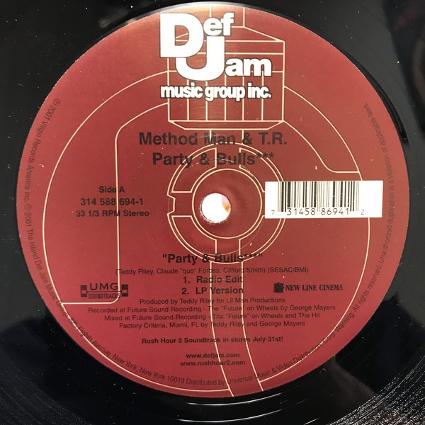 Method Man & Teddy Riley - Party & Bullshit  (LP version / Radio version / Instrumental / Acappella) from Rush Hour 2 soundtrack