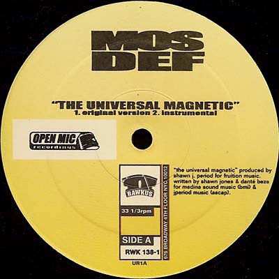 Mos Def - The universal magnetic (Original version / Instrumental) / If you can huh you can hear (Original version / Instrumenta