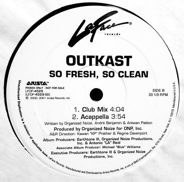 Outkast - So fresh , so clean (4 Original mixes) promo