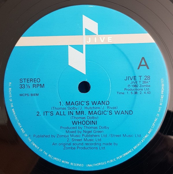 Whodini - Magics wand (Original Version / Tee Scott Special Extended mix / Its All In Mr Magics Wand)