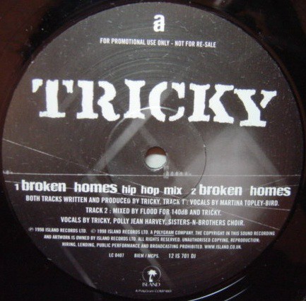 Tricky - Broken homes / Money greedy / Anti histamine (promo)