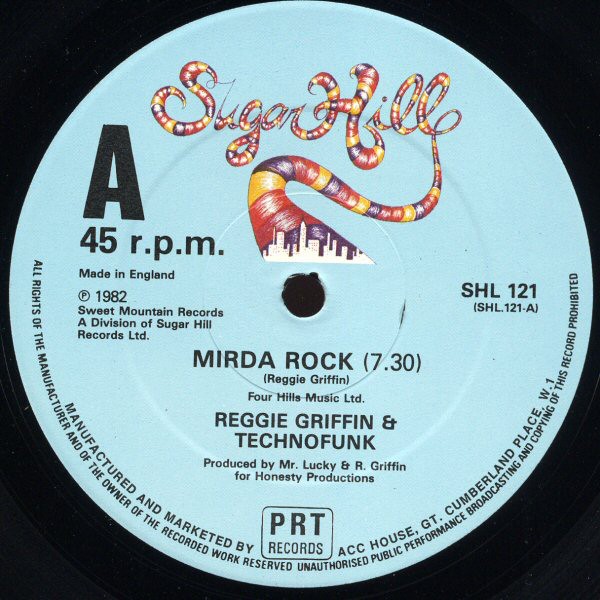Reggie Griffin & Technofunk - Mirda rock (Full Length Version / Instrumental) 12" Vinyl Record