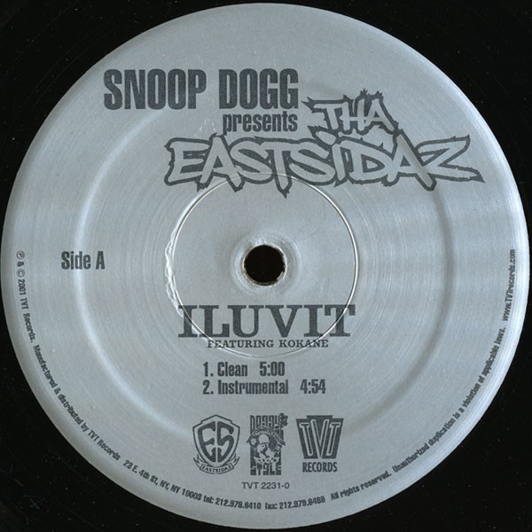Snoop Dogg presents Tha Eastsidaz - I luv it (Dirty / Clean / Instrumental / Acappella) 12" Vinyl Record
