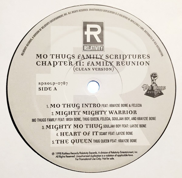 Mo Thugs Family - Mo thugs family scriptures chapter II - family reunion (CLEAN VERSION) 16 Track Doublepack Promo