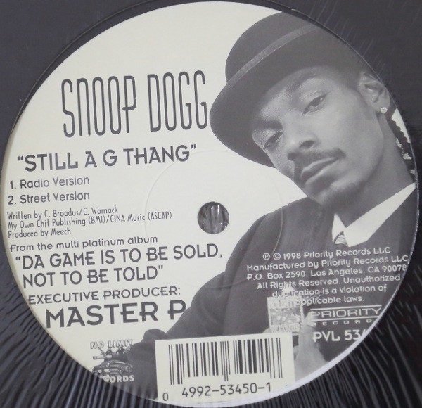 Snoop Dogg - Still a g thang (4 mixes) (12" Vinyl Record)