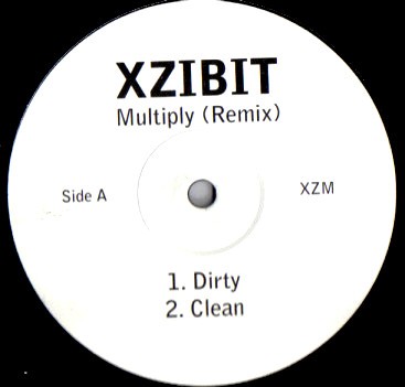 Xzibit - Multiply (Explicit Remix / Clean Remix / LP Version / Instrumental Remix) Vinyl 12" Record Promo