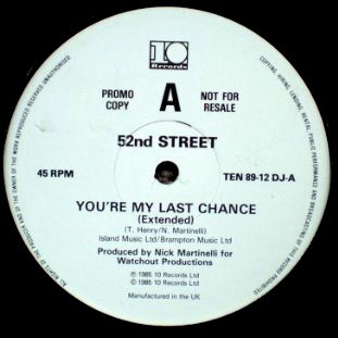 52nd Street - You're my last chance (Extended Version / Original mix) / I'm available (12" Vinyl Record Promo)