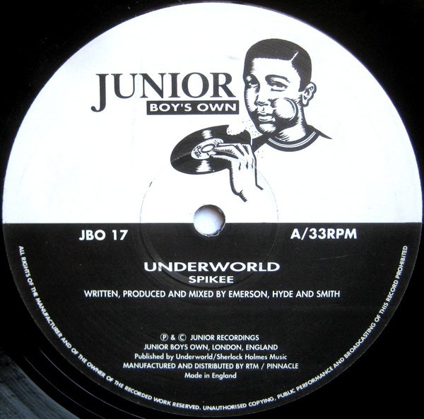 Underworld - Spikee (Full Length Version) / Dogman go woof (Full Length Version) 12" Vinyl Record