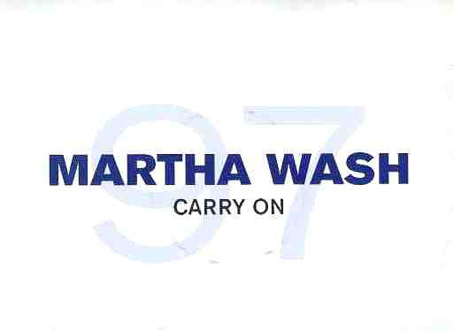 Martha Wash - Carry on (2 Tuff Jam Mixes & Todd Terry Mix) 12" Vinyl Promo