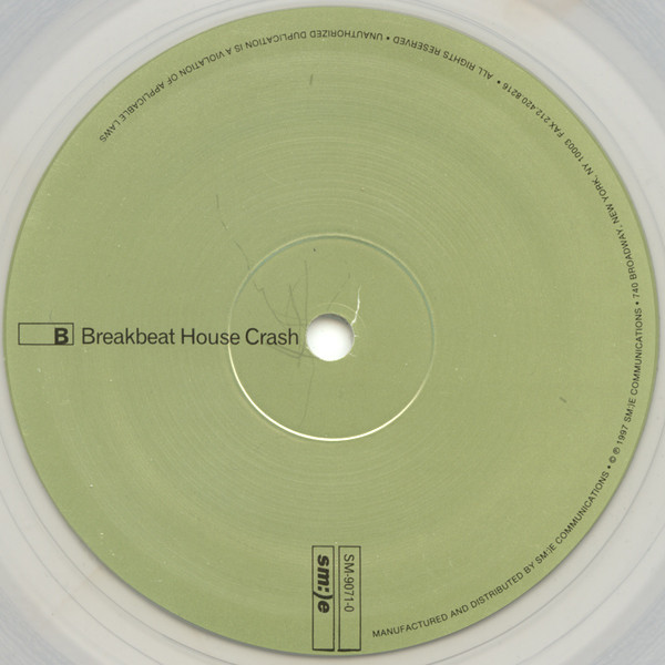 Vicious, Razor & Scribble - Runs house (House Crash / Breakbeat House Crash) 10" Clear Vinyl Record