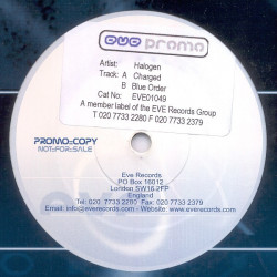 Halogen - Charged / Blue Order (Vinyl Promo)