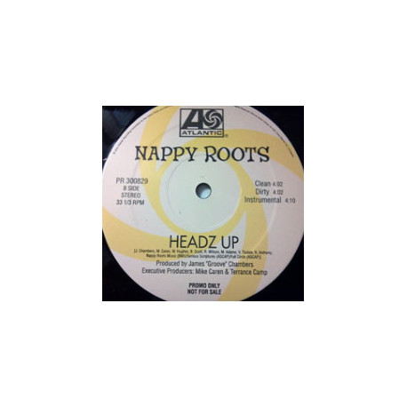 Nappy Roots - Po Folks (Clean / Inst / Acappella) / Headz Up (Clean / Dirty / Inst) Vinyl Promo