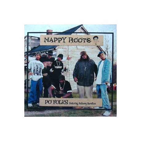 Nappy Roots - Po Folks (UK Edit / Main version / Instrumental) / AWNAW (2 Remixes feat Camron & Twista ) Vinyl Promo