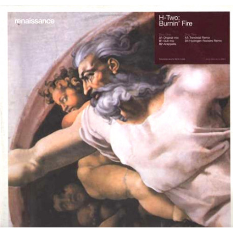 H Two - Burnin fire (Original Version / Dub Version / Acappella / Trendroid Remix / Hydrogen Rockers Remix) double promo