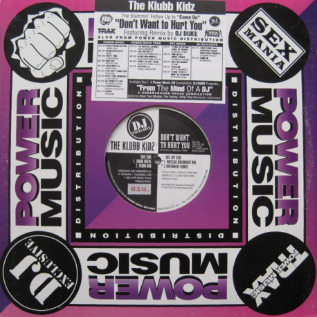 Klubb Kidz - Dont Want To Hurt You (Skool Vocal / Flava Dub / Massive Breakbeat Mix / Bonus) 12" Vinyl