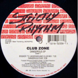 Club Zone - Dangerous EP feat 3 Booker T Mixes / I Can Feel It (12" Vinyl Record)
