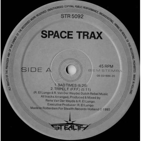 Space Trax - Bad Times / Tripel F / Take Me Away / Aura (12" Vinyl Record)