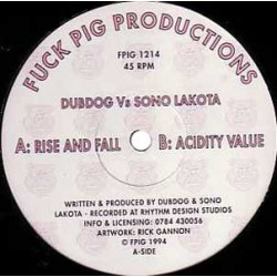 Dubdog Vs Sono Lakota - Rise And Fall / Acidity Value (12" Vinyl Record)