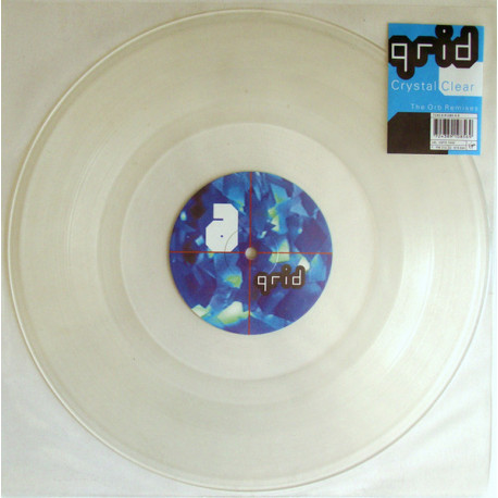 Grid - Crystal Clear (Orb Unmuddied Lake Mix / Clear Water Remival Mix)  Clear 12" Vinyl Record