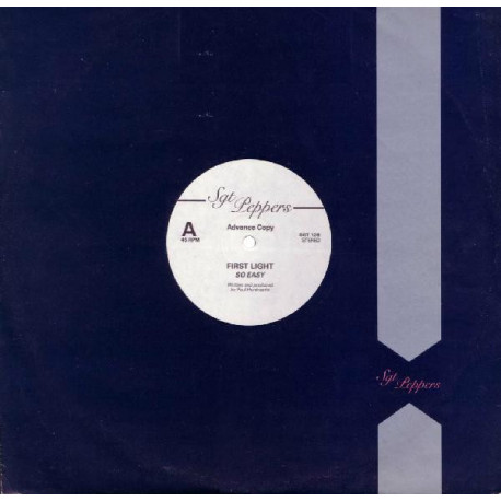 First Light - So Easy / No Way Out (12" Vinyl Record)