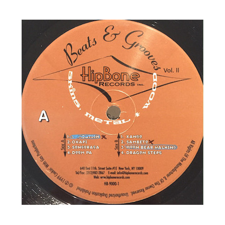 Skins Metal Wood - Beats & Grooves Vol 2 (DJ Tool - 8 Tracks) Vinyl LP