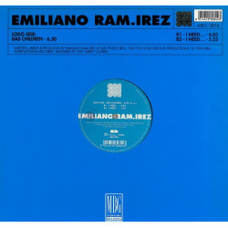 Emiliano Ram.Irez - Bad Children / I Need (2 Mixes) 12" Vinyl Record